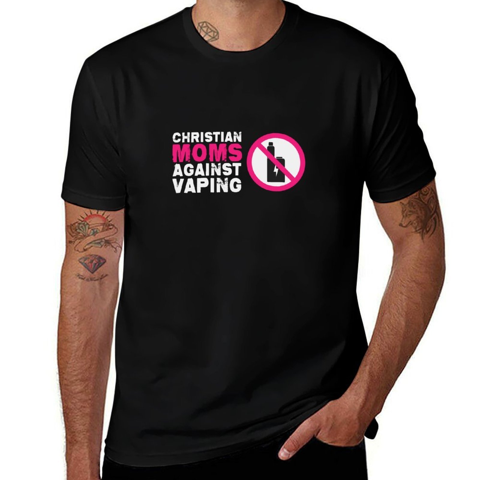 Quick Vape - Maglietta Christian Moms Against Vaping, maglietta