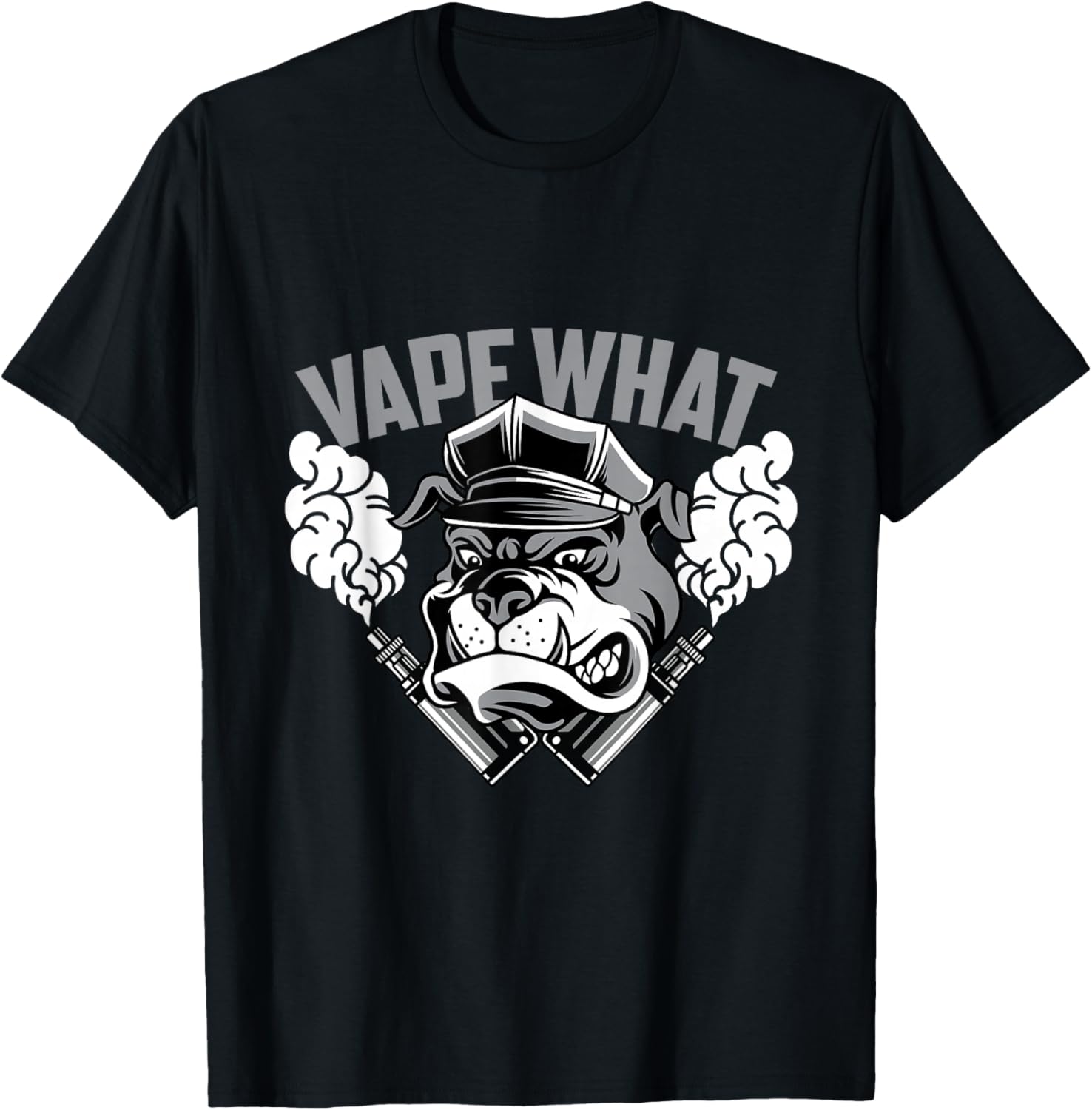 Vaping Shop - Vape What Bulldog T-shirt girocollo in