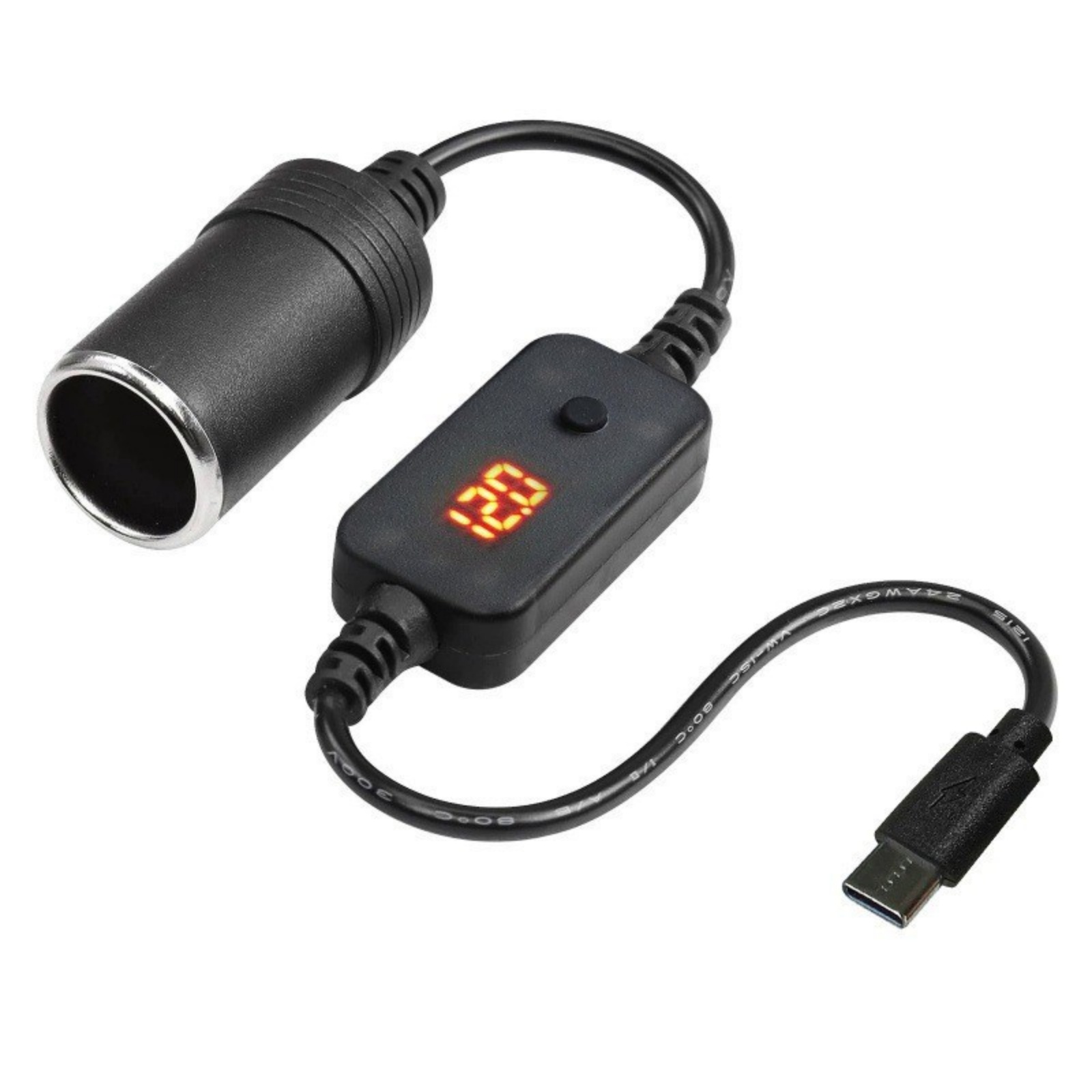 Accessories Experts Vape - Adattatore USB-C a Presa Accendisigari Auto