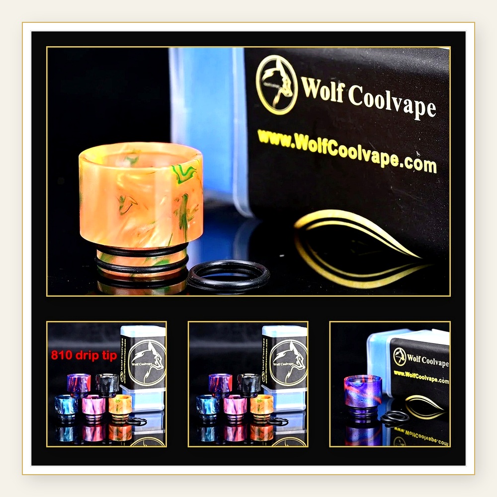 Wolfcoolvape 810 Drip Tips - S - Drip Tip Resin recensione e prezzo
