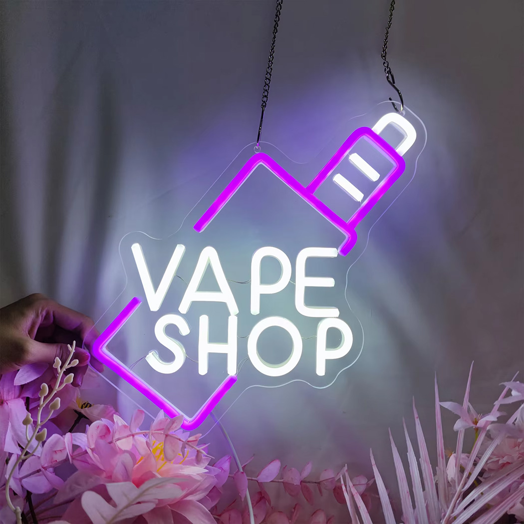 VAPE Shop Insegna al neon a LE - Vaping Shop recensione e prezzo