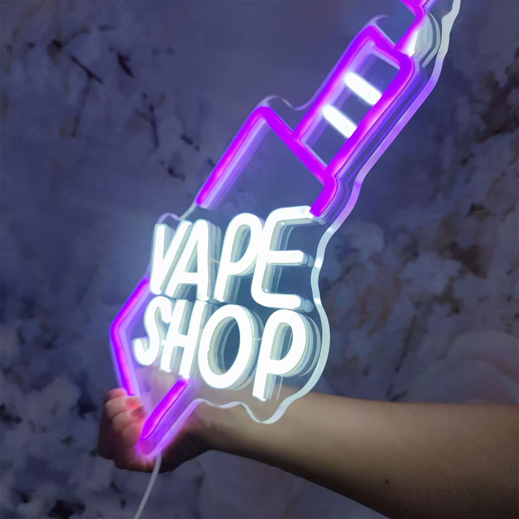 VAPE Shop Insegna al neon a LE - Vaping Shop recensione e prezzo