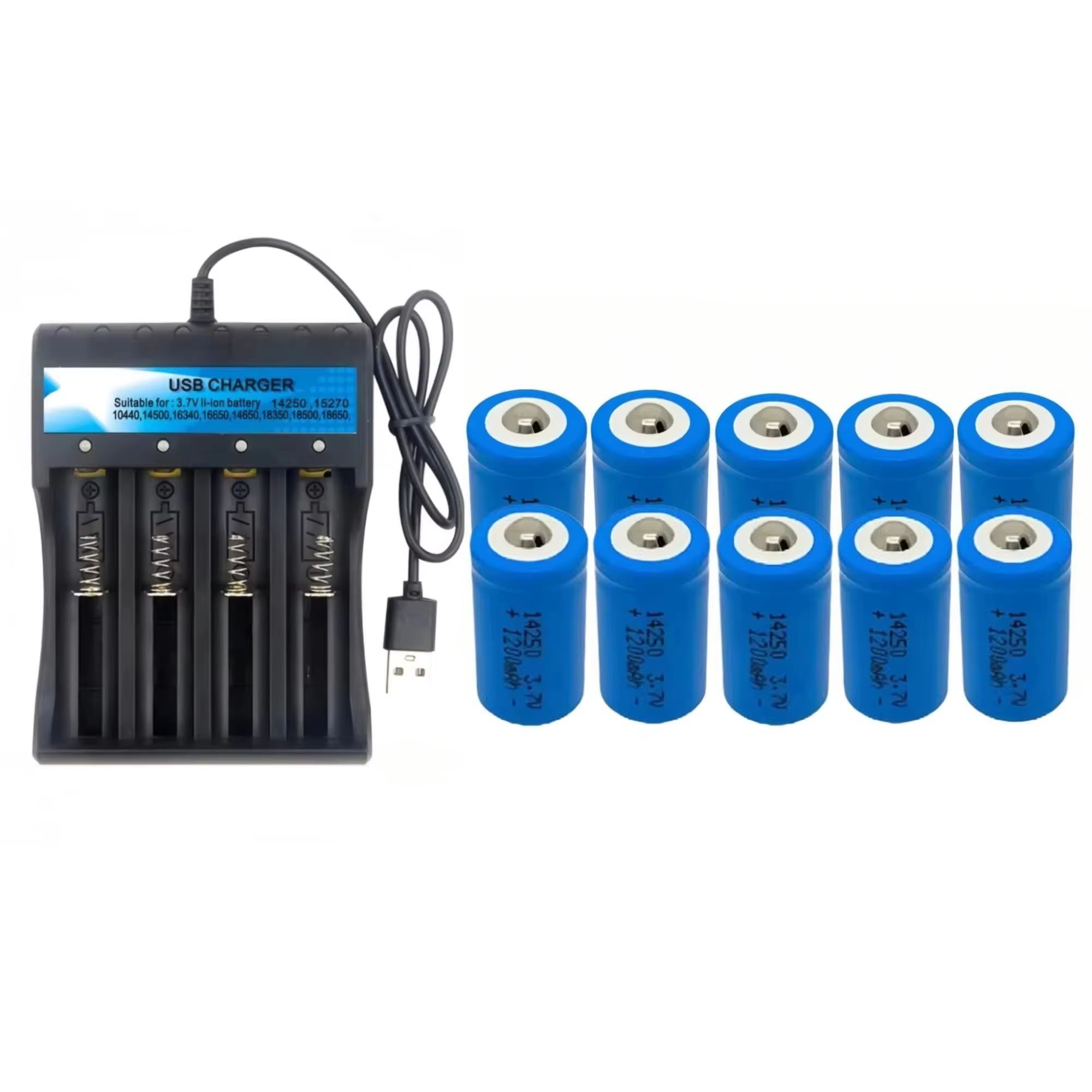 10PCS Quick Charge 14250 3.7V  - Quick Vape recensione e prezzo