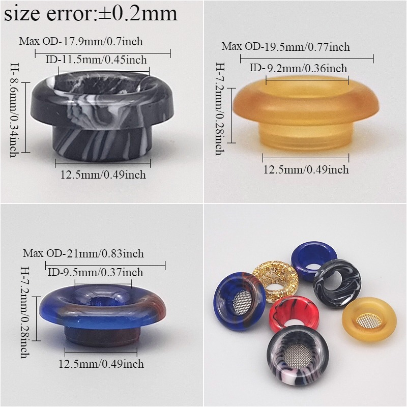 Schermo filtro ugello gocciola - Drip Tip Resin recensione e prezzo