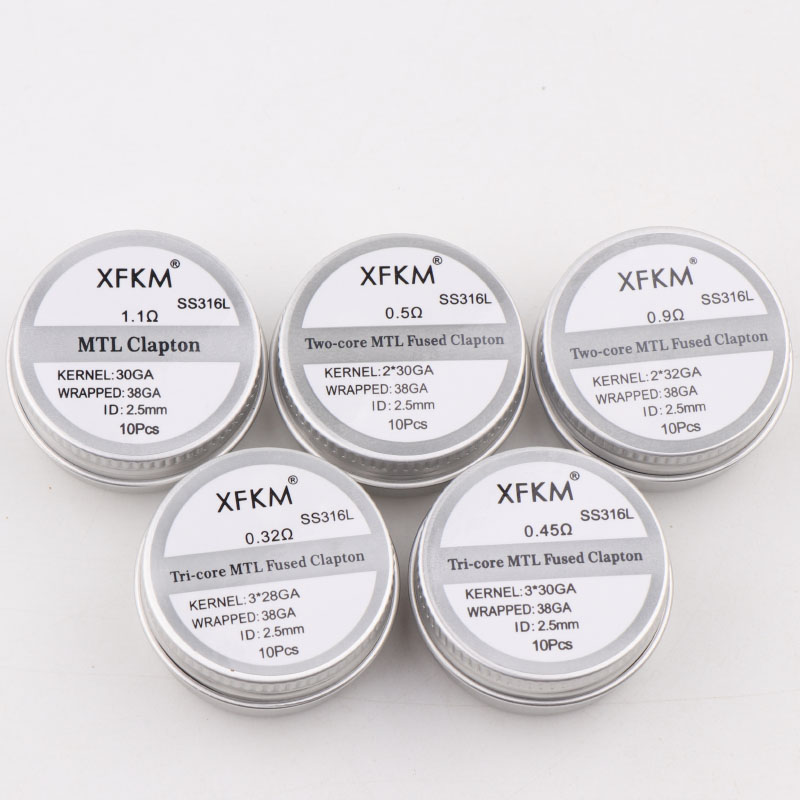 Nuovo XFKM 10 pz/scatola NI80/ - Clapton Wire Pre Built recensione e prezzo