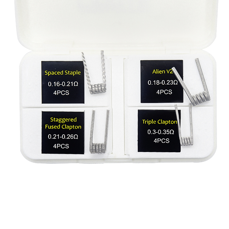16 pz NI80 Fused Clapton Bobin - Clapton Wire Pre Built recensione e prezzo