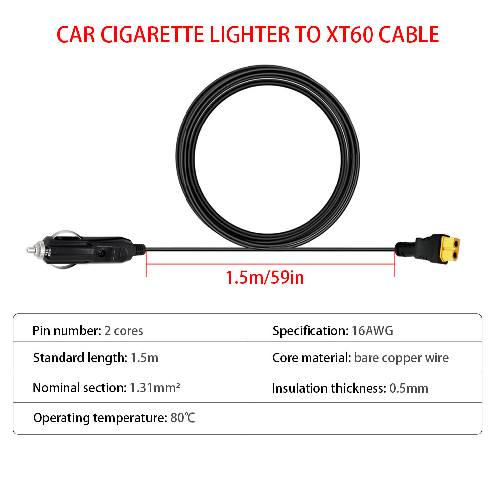 XT60 16AWG Spina Accendisigari - Accessories Experts Vape recensione e prezzo